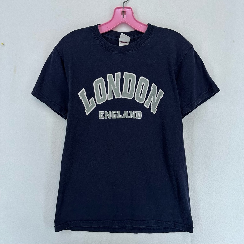 London England‎ Short Sleeve T Shirt Unisex Small Blue
